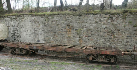 Wagen 404, vormals Stahlwerk Osnabrück (4-achsiger Flachwagen, amerikanische Kriegsbauart)